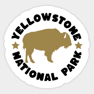 YellowsStone National Park Buffalo Sticker